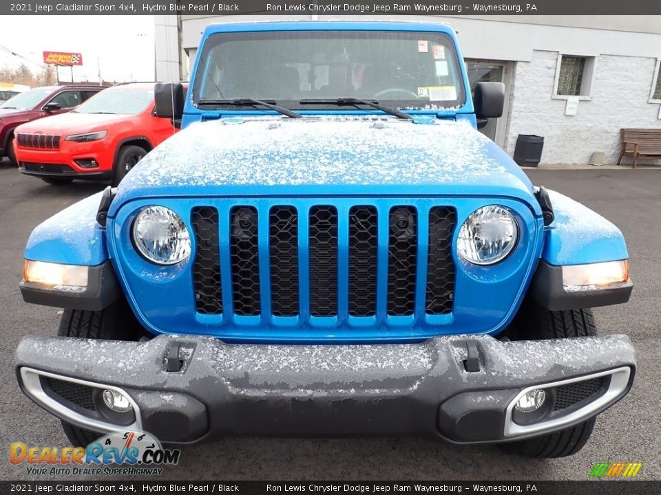 2021 Jeep Gladiator Sport 4x4 Hydro Blue Pearl / Black Photo #8