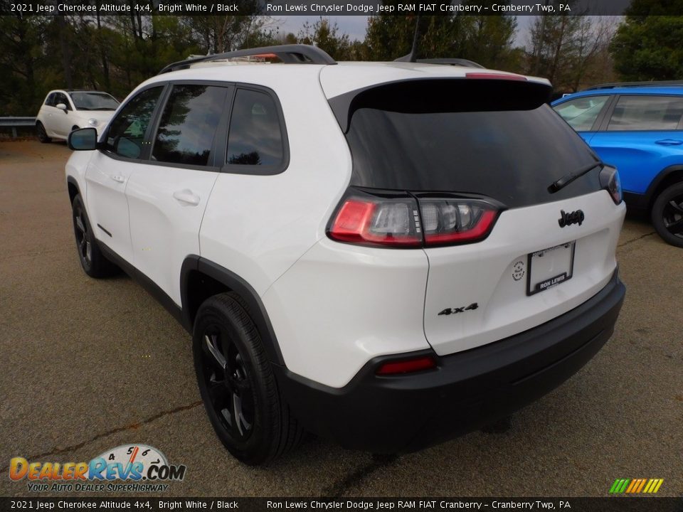 2021 Jeep Cherokee Altitude 4x4 Bright White / Black Photo #8