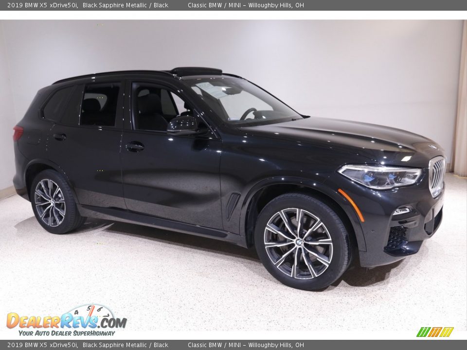 2019 BMW X5 xDrive50i Black Sapphire Metallic / Black Photo #1