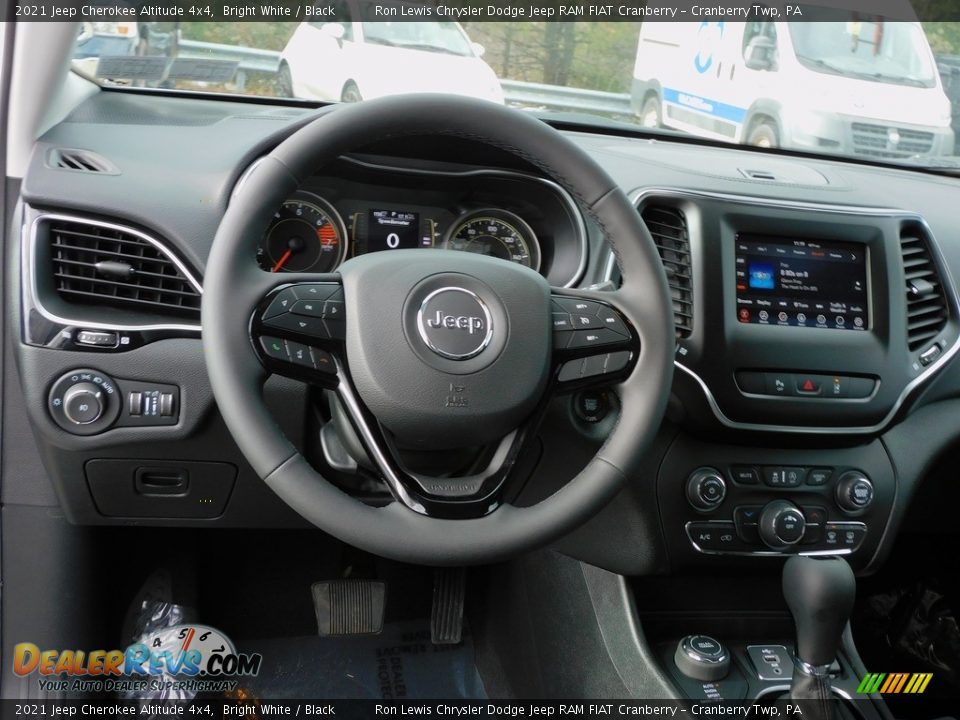 2021 Jeep Cherokee Altitude 4x4 Bright White / Black Photo #13