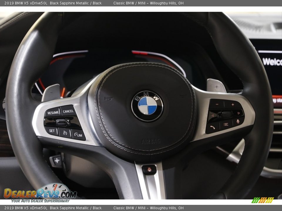 2019 BMW X5 xDrive50i Black Sapphire Metallic / Black Photo #7