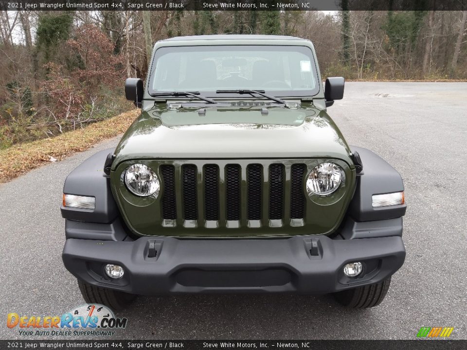 2021 Jeep Wrangler Unlimited Sport 4x4 Sarge Green / Black Photo #3