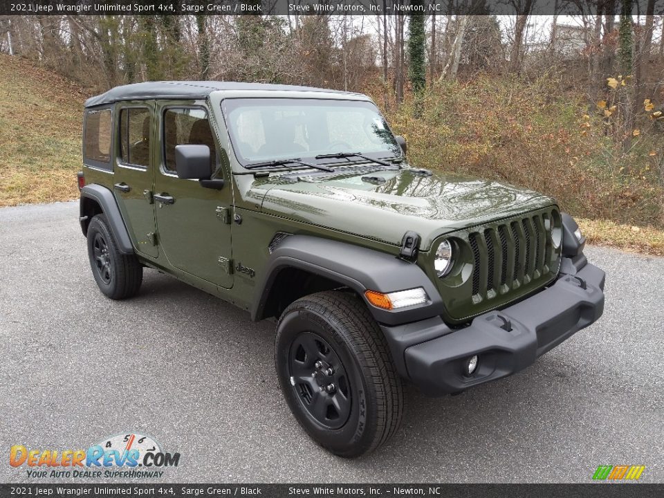 2021 Jeep Wrangler Unlimited Sport 4x4 Sarge Green / Black Photo #4