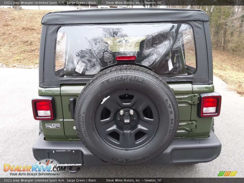 2021 Jeep Wrangler Unlimited Sport 4x4 Sarge Green / Black Photo #7