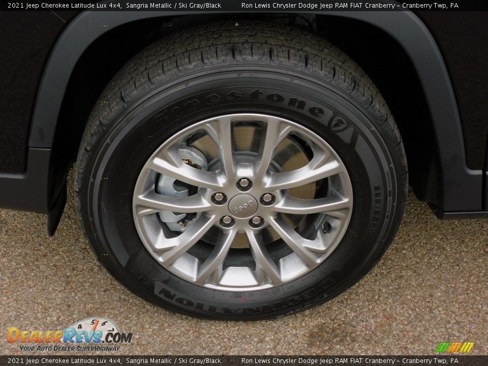 2021 Jeep Cherokee Latitude Lux 4x4 Sangria Metallic / Ski Gray/Black Photo #10