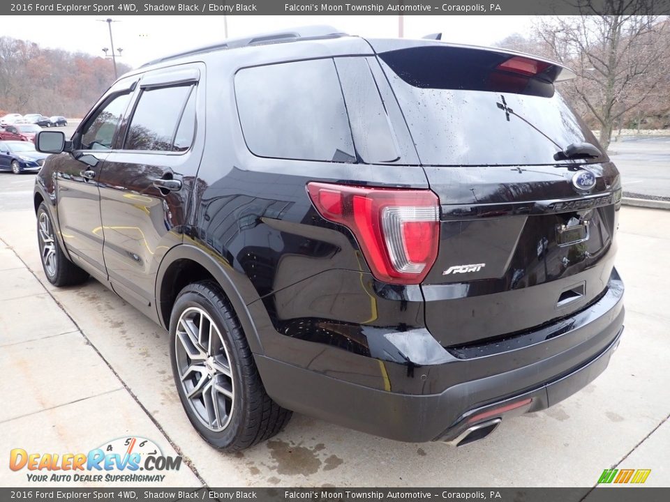 2016 Ford Explorer Sport 4WD Shadow Black / Ebony Black Photo #5