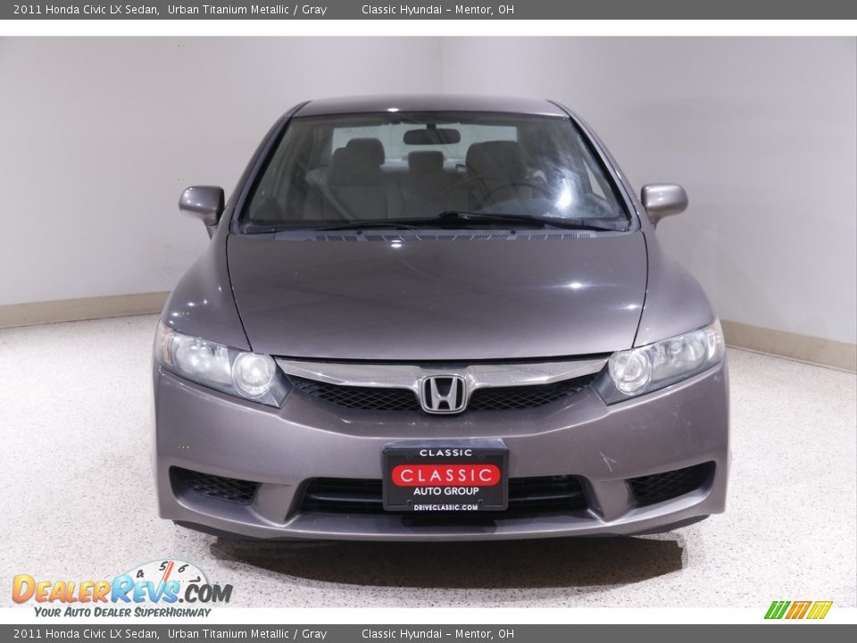 2011 Honda Civic LX Sedan Urban Titanium Metallic / Gray Photo #2