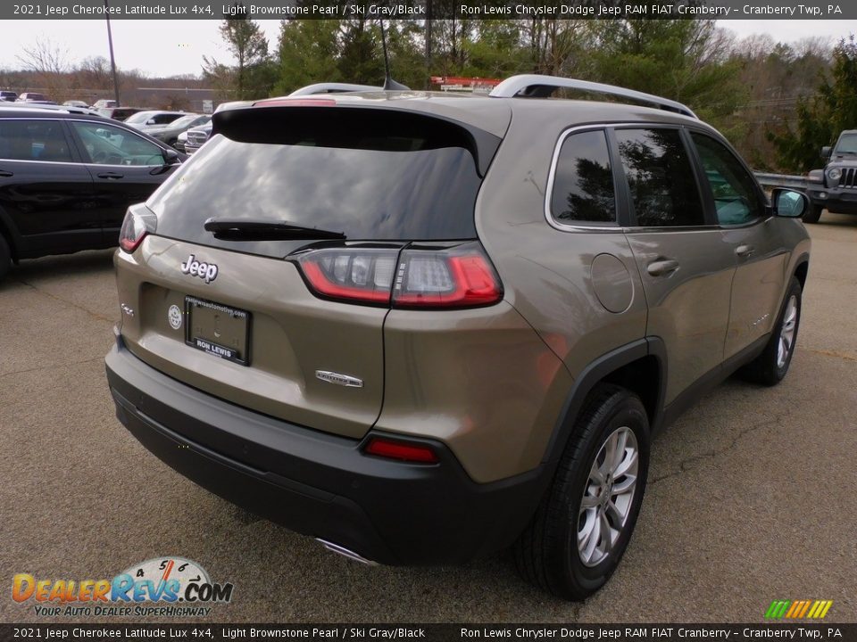 2021 Jeep Cherokee Latitude Lux 4x4 Light Brownstone Pearl / Ski Gray/Black Photo #5