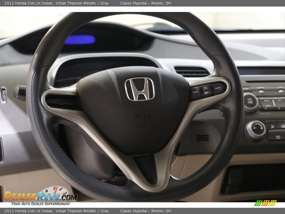 2011 Honda Civic LX Sedan Urban Titanium Metallic / Gray Photo #7