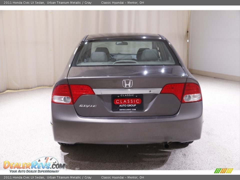 2011 Honda Civic LX Sedan Urban Titanium Metallic / Gray Photo #16