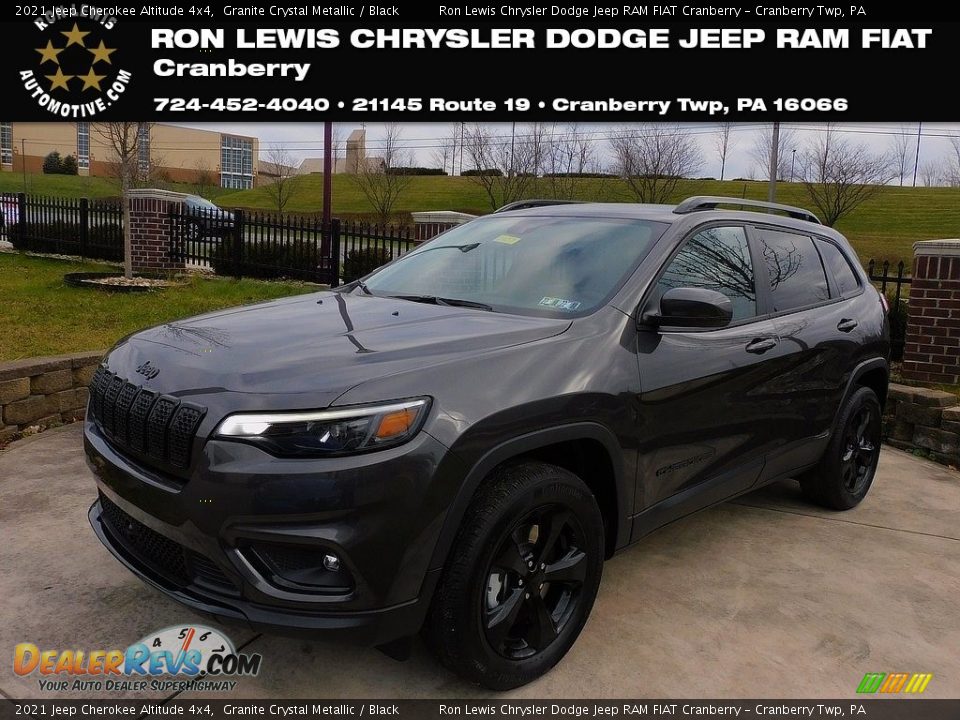 2021 Jeep Cherokee Altitude 4x4 Granite Crystal Metallic / Black Photo #1