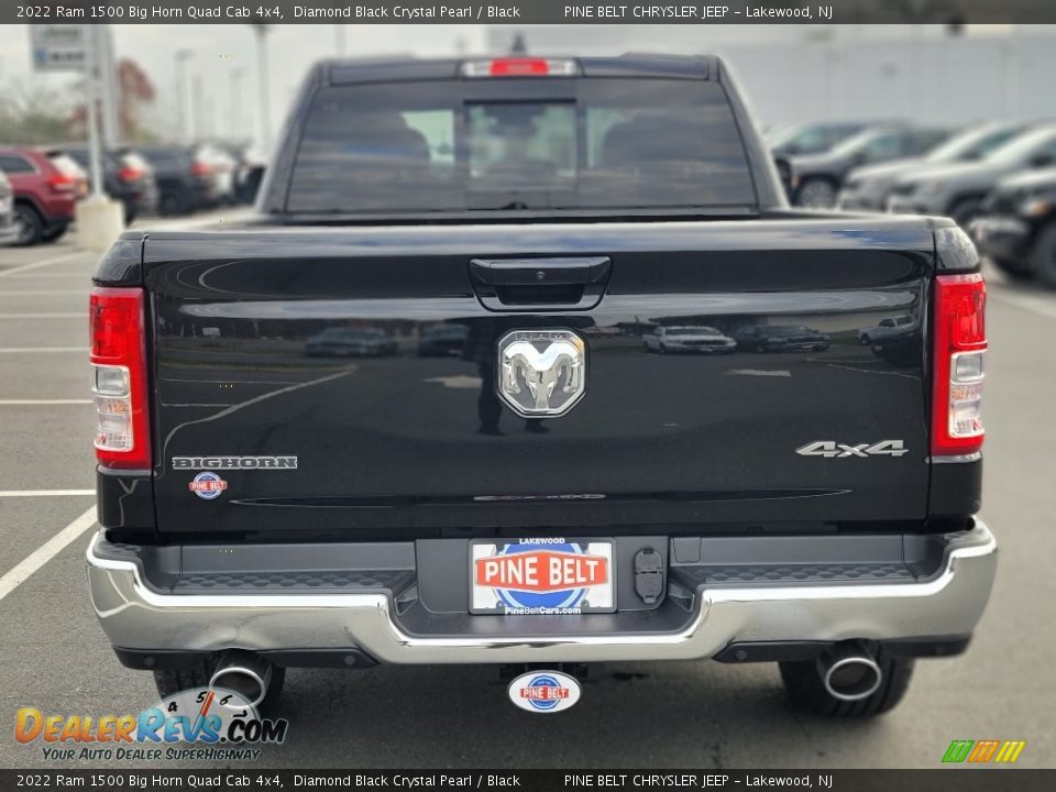 2022 Ram 1500 Big Horn Quad Cab 4x4 Diamond Black Crystal Pearl / Black Photo #5