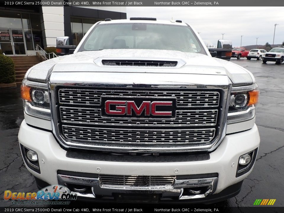 2019 GMC Sierra 2500HD Denali Crew Cab 4WD White Frost Tricoat / Jet Black Photo #3