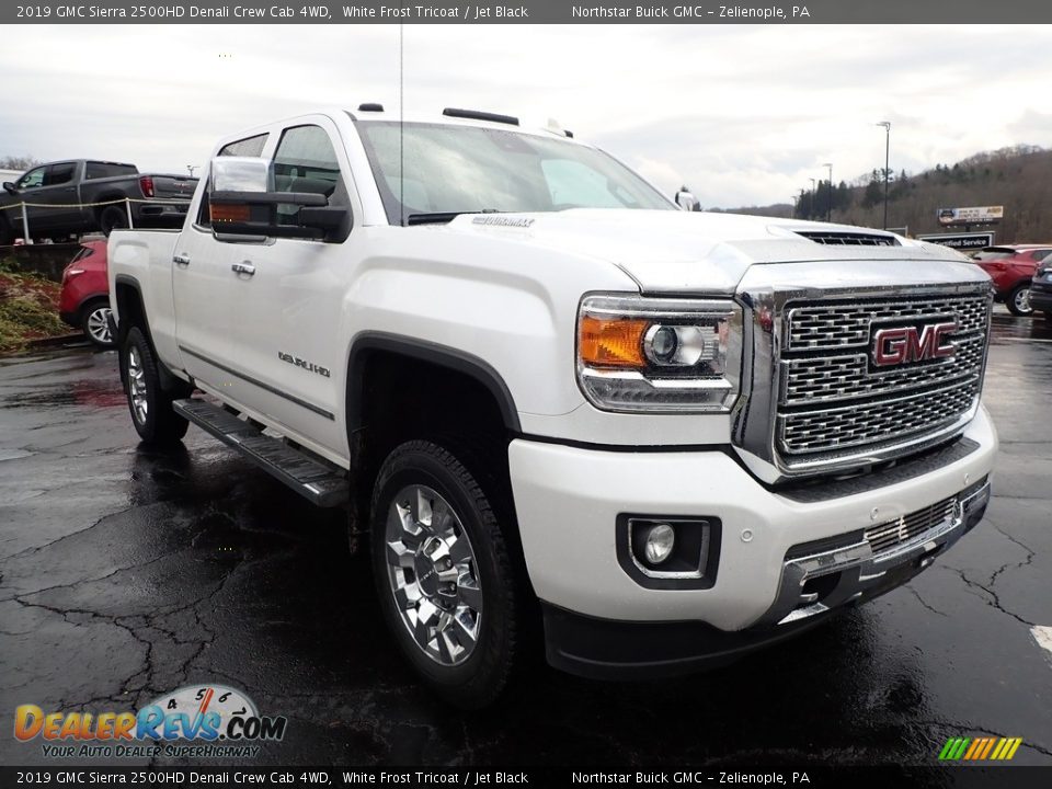 2019 GMC Sierra 2500HD Denali Crew Cab 4WD White Frost Tricoat / Jet Black Photo #4