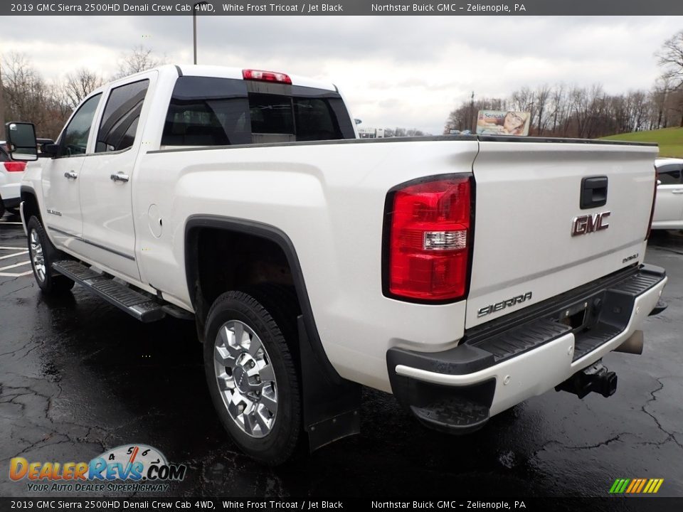 2019 GMC Sierra 2500HD Denali Crew Cab 4WD White Frost Tricoat / Jet Black Photo #10