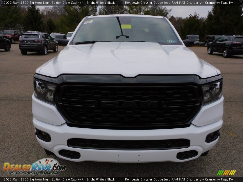 2022 Ram 1500 Big Horn Night Edition Crew Cab 4x4 Bright White / Black Photo #2