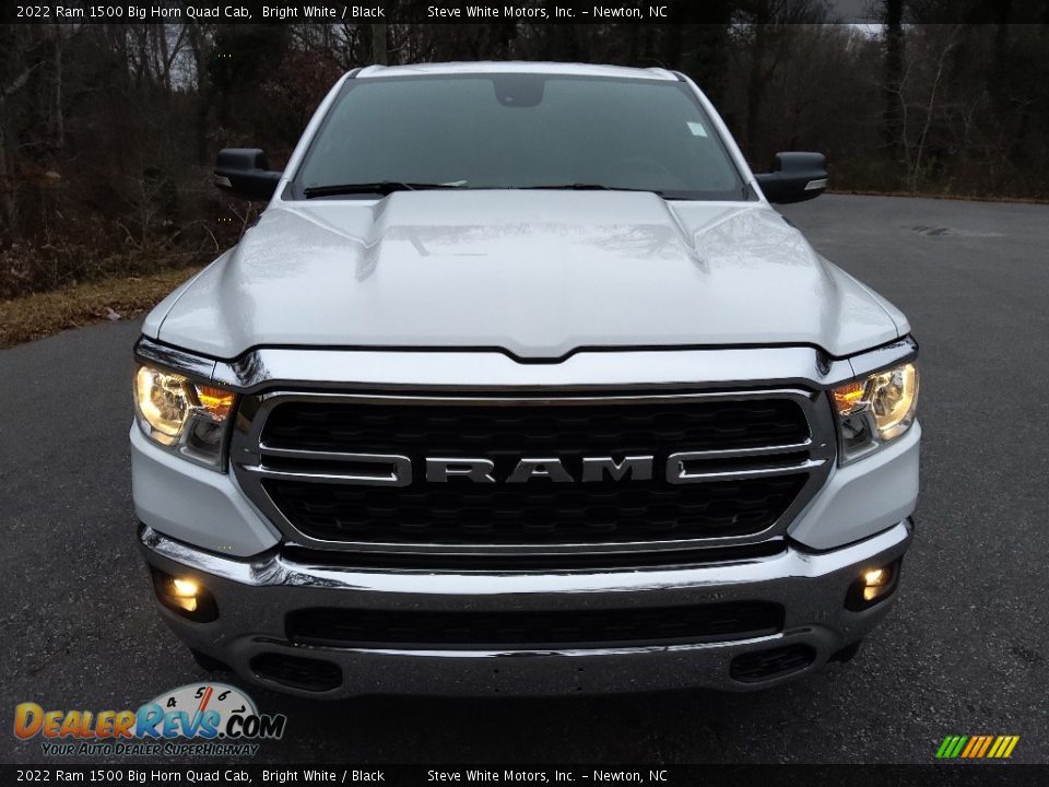 2022 Ram 1500 Big Horn Quad Cab Bright White / Black Photo #3