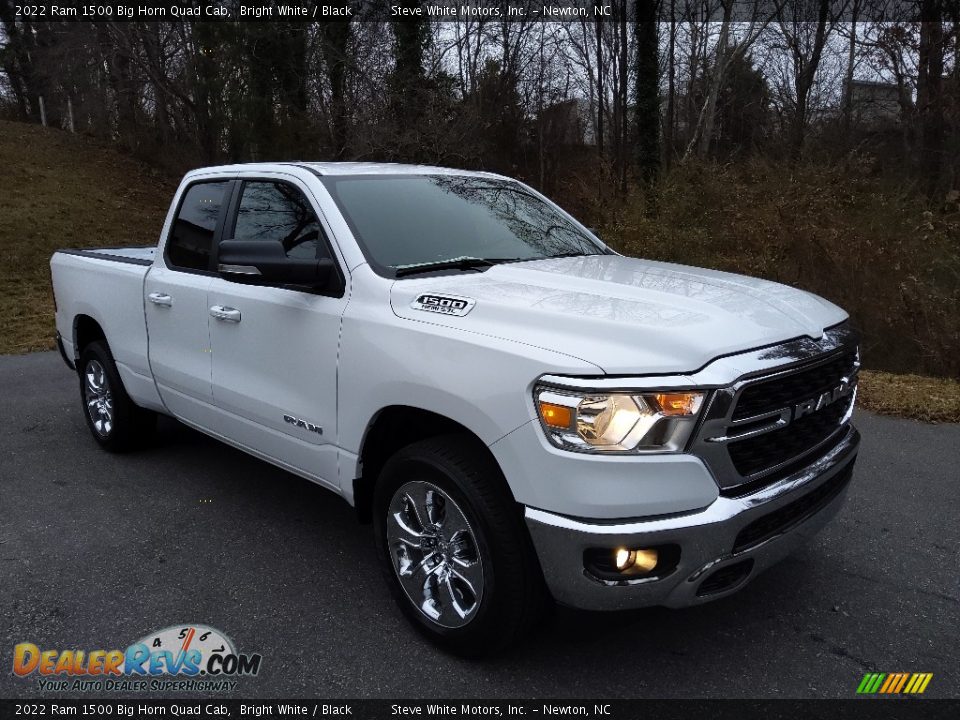 2022 Ram 1500 Big Horn Quad Cab Bright White / Black Photo #4