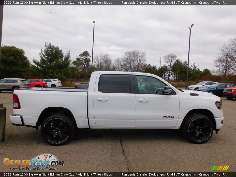 2022 Ram 1500 Big Horn Night Edition Crew Cab 4x4 Bright White / Black Photo #4