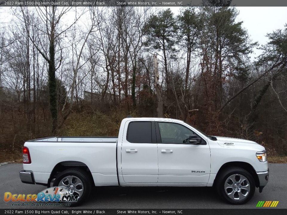 2022 Ram 1500 Big Horn Quad Cab Bright White / Black Photo #5