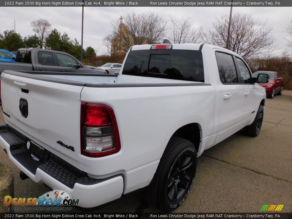 2022 Ram 1500 Big Horn Night Edition Crew Cab 4x4 Bright White / Black Photo #5