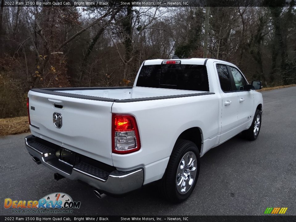 2022 Ram 1500 Big Horn Quad Cab Bright White / Black Photo #6