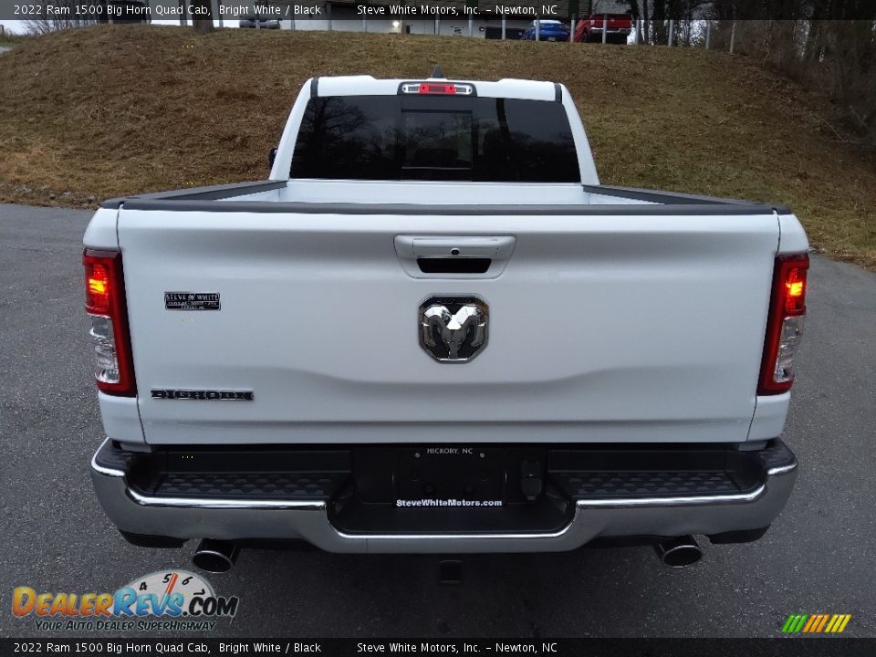 2022 Ram 1500 Big Horn Quad Cab Bright White / Black Photo #7