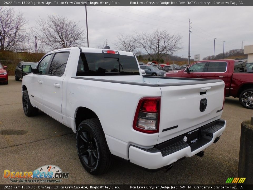 2022 Ram 1500 Big Horn Night Edition Crew Cab 4x4 Bright White / Black Photo #8