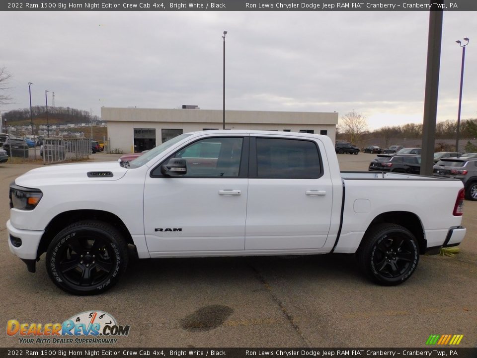 2022 Ram 1500 Big Horn Night Edition Crew Cab 4x4 Bright White / Black Photo #9