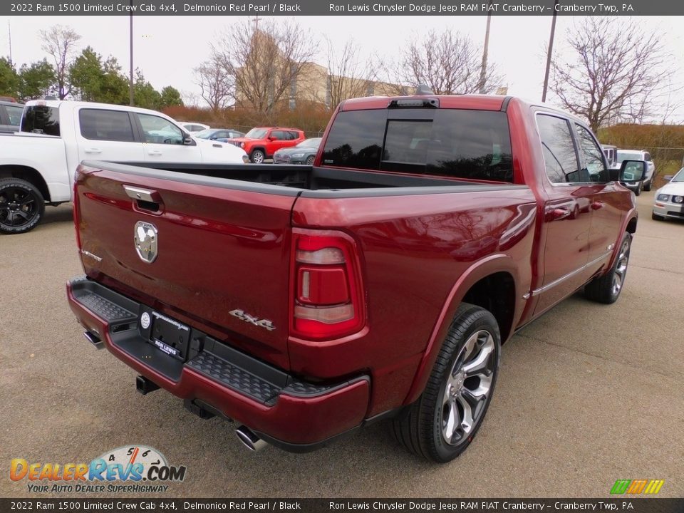 2022 Ram 1500 Limited Crew Cab 4x4 Delmonico Red Pearl / Black Photo #5