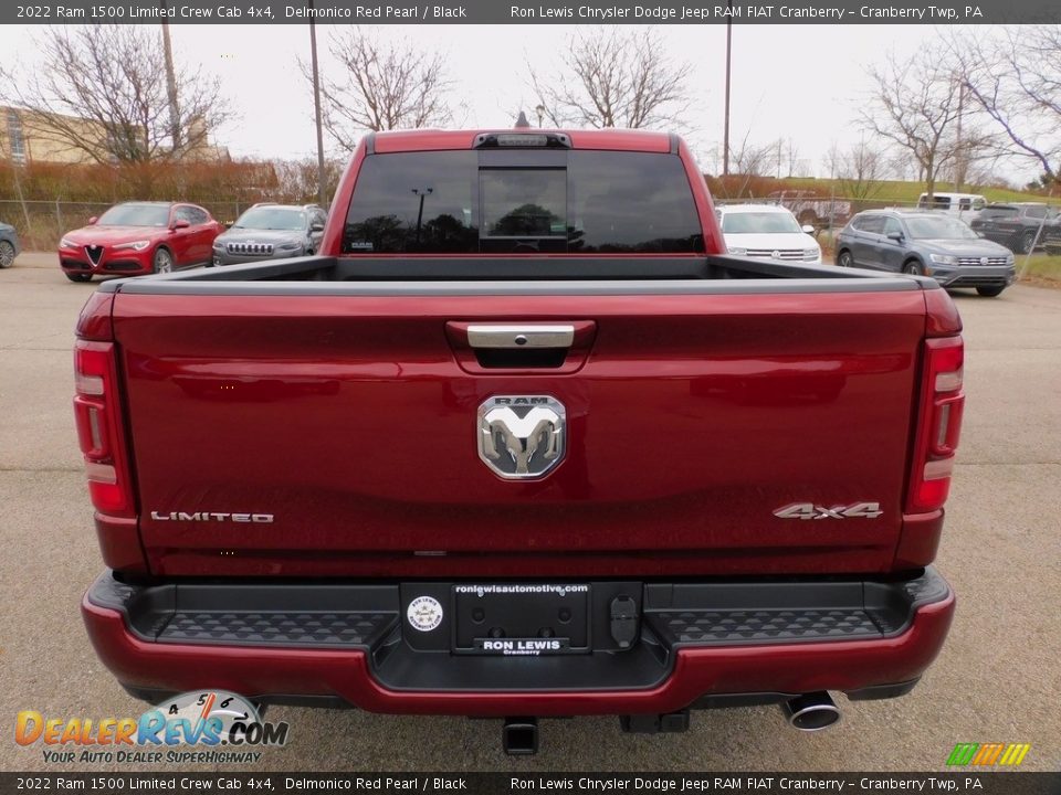 2022 Ram 1500 Limited Crew Cab 4x4 Delmonico Red Pearl / Black Photo #6