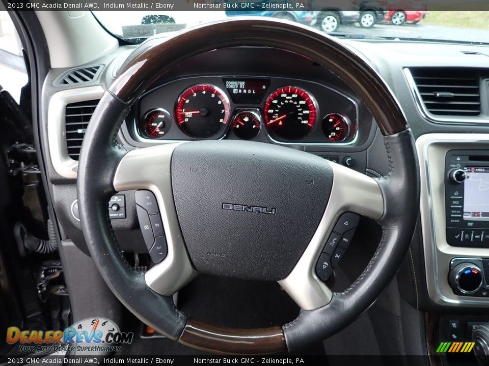 2013 GMC Acadia Denali AWD Iridium Metallic / Ebony Photo #22