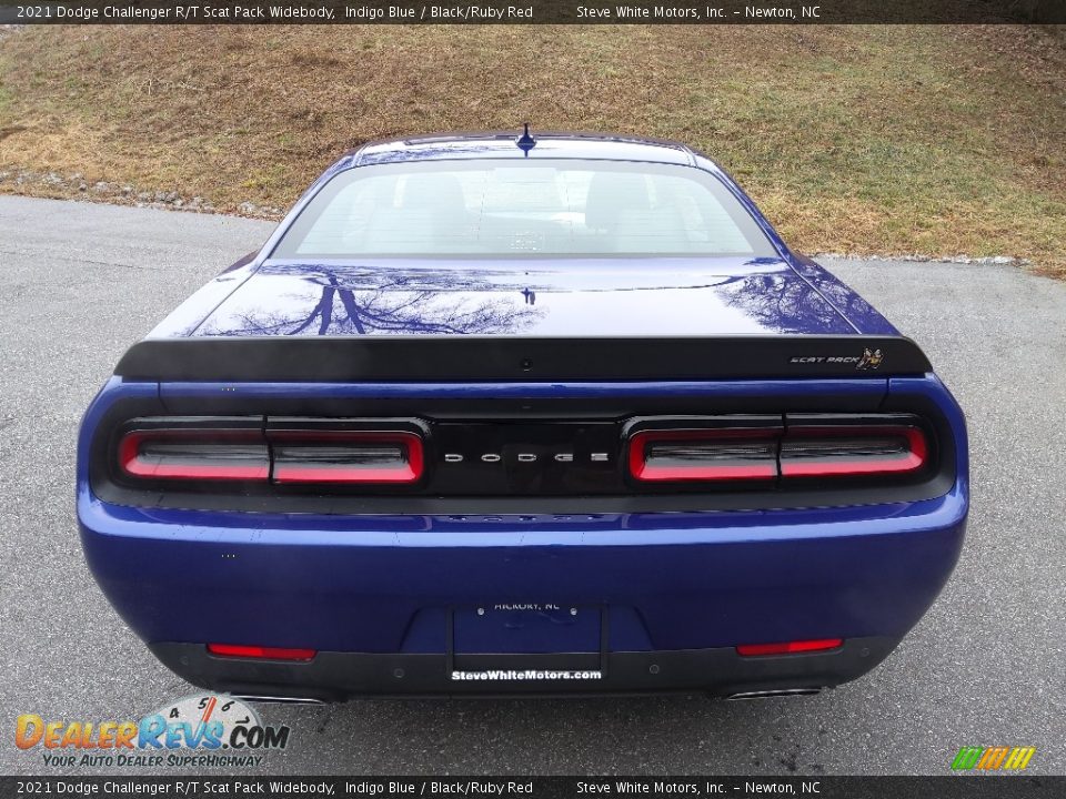 2021 Dodge Challenger R/T Scat Pack Widebody Indigo Blue / Black/Ruby Red Photo #7