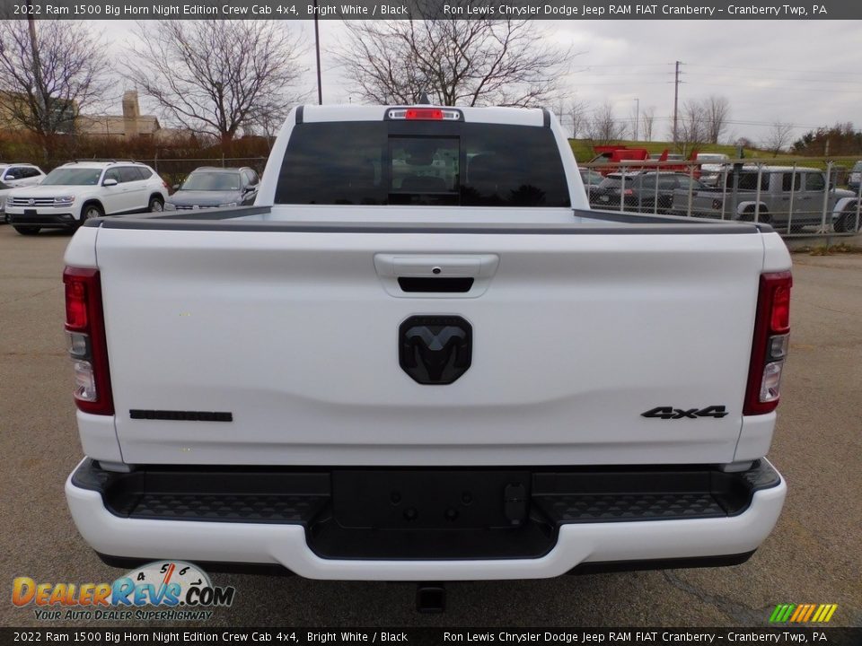 2022 Ram 1500 Big Horn Night Edition Crew Cab 4x4 Bright White / Black Photo #6