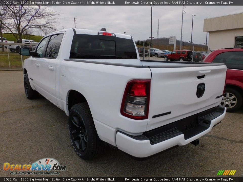 2022 Ram 1500 Big Horn Night Edition Crew Cab 4x4 Bright White / Black Photo #8