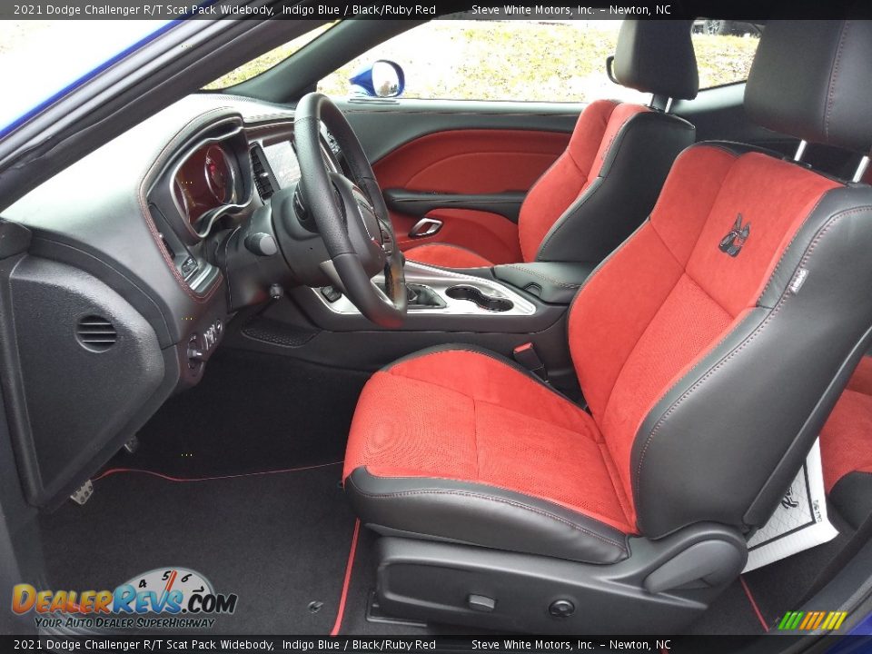 Black/Ruby Red Interior - 2021 Dodge Challenger R/T Scat Pack Widebody Photo #10
