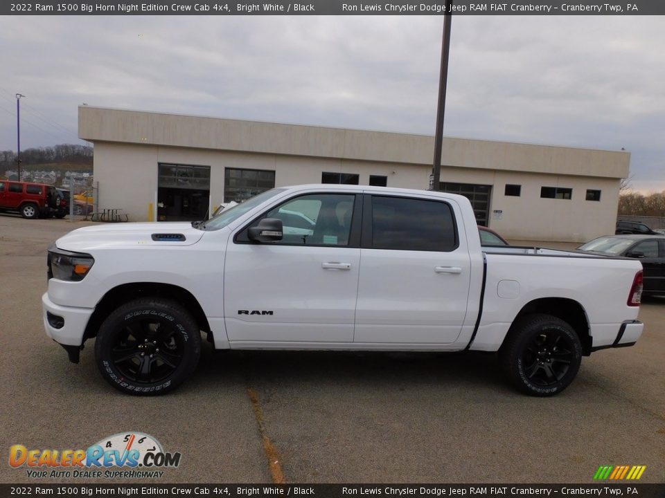 2022 Ram 1500 Big Horn Night Edition Crew Cab 4x4 Bright White / Black Photo #9