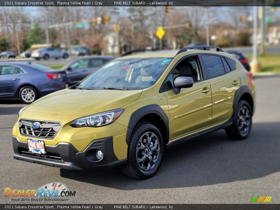 2021 Subaru Crosstrek Sport Plasma Yellow Pearl / Gray Photo #1