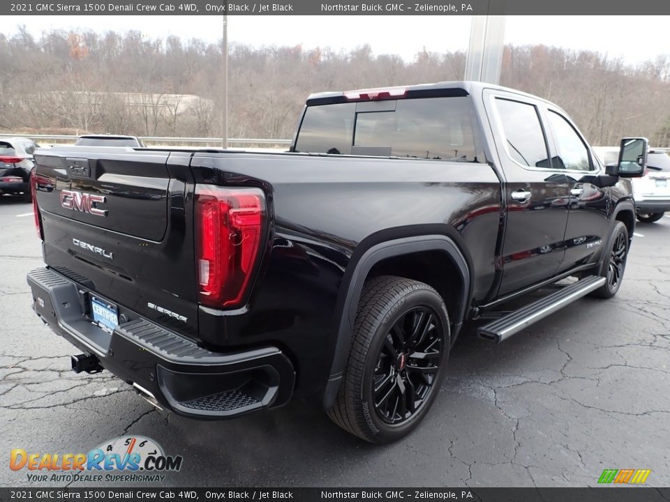 2021 GMC Sierra 1500 Denali Crew Cab 4WD Onyx Black / Jet Black Photo #8