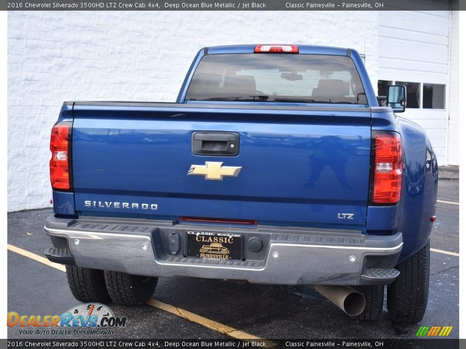 2016 Chevrolet Silverado 3500HD LTZ Crew Cab 4x4 Deep Ocean Blue Metallic / Jet Black Photo #3