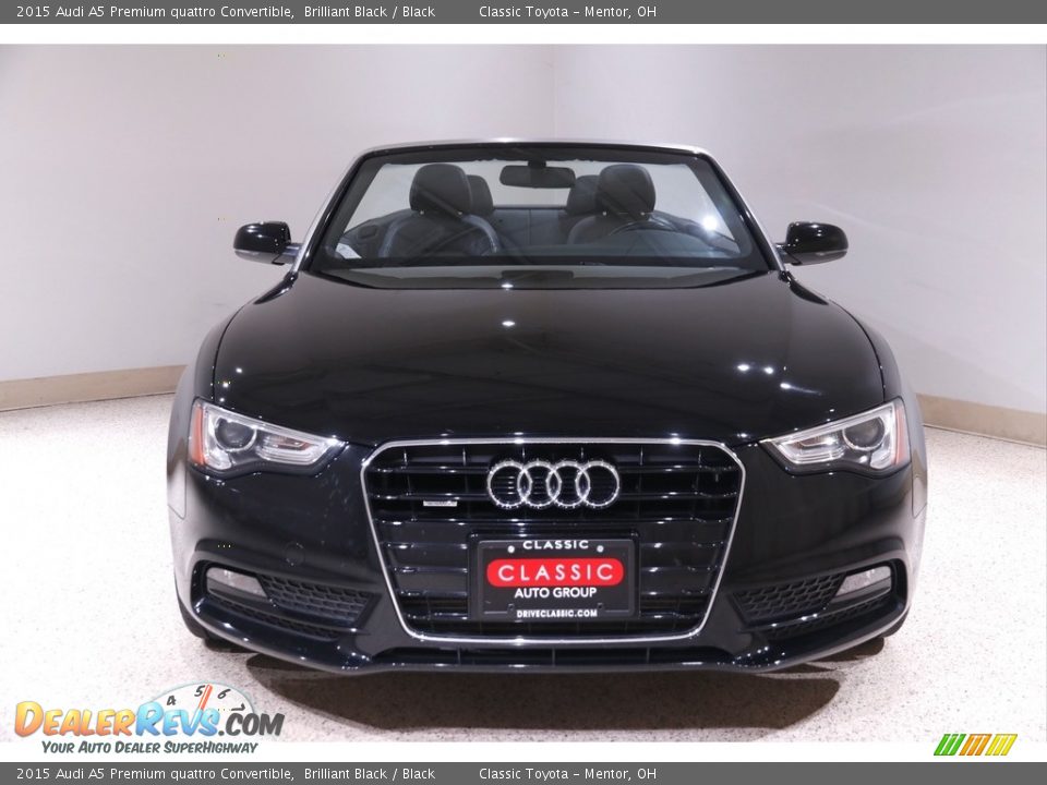 2015 Audi A5 Premium quattro Convertible Brilliant Black / Black Photo #3