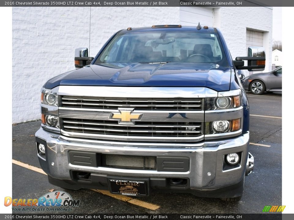 2016 Chevrolet Silverado 3500HD LTZ Crew Cab 4x4 Deep Ocean Blue Metallic / Jet Black Photo #4