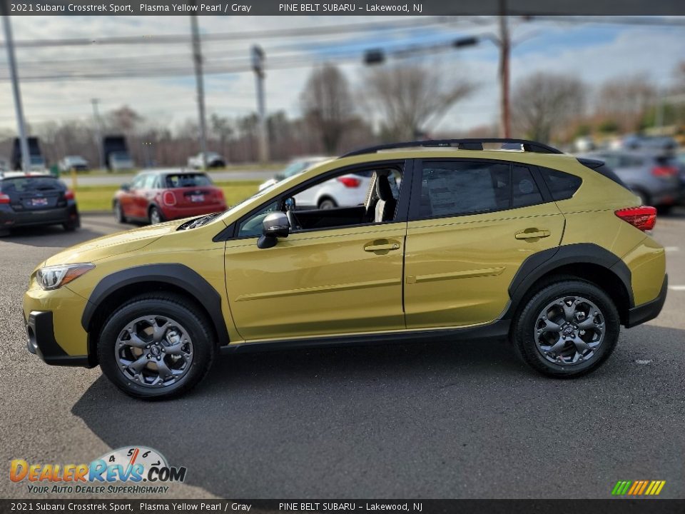 2021 Subaru Crosstrek Sport Plasma Yellow Pearl / Gray Photo #3