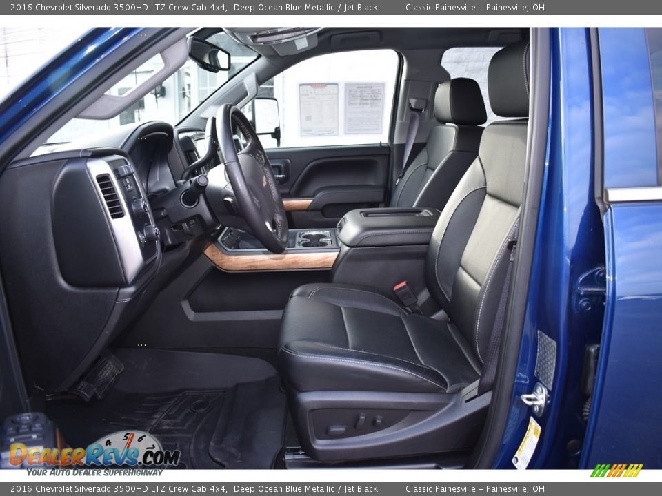 Jet Black Interior - 2016 Chevrolet Silverado 3500HD LTZ Crew Cab 4x4 Photo #6