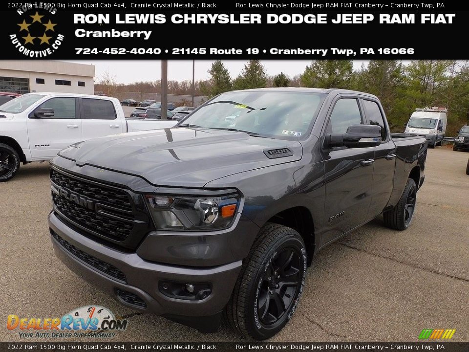 2022 Ram 1500 Big Horn Quad Cab 4x4 Granite Crystal Metallic / Black Photo #1