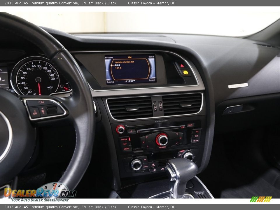 2015 Audi A5 Premium quattro Convertible Brilliant Black / Black Photo #10