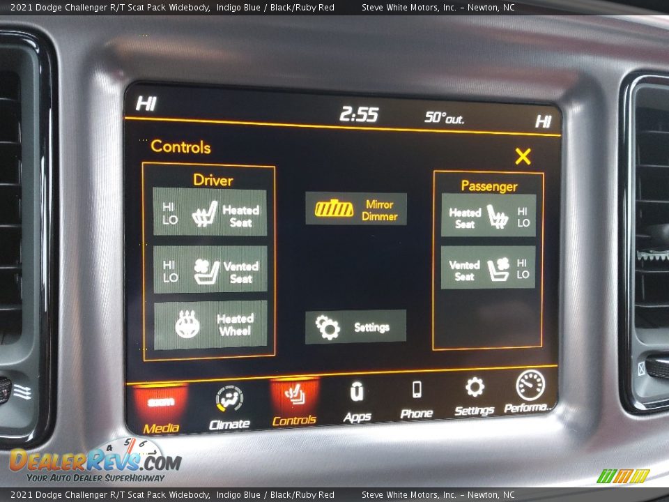 Controls of 2021 Dodge Challenger R/T Scat Pack Widebody Photo #21