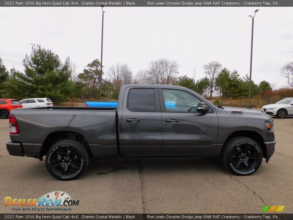 2022 Ram 1500 Big Horn Quad Cab 4x4 Granite Crystal Metallic / Black Photo #4