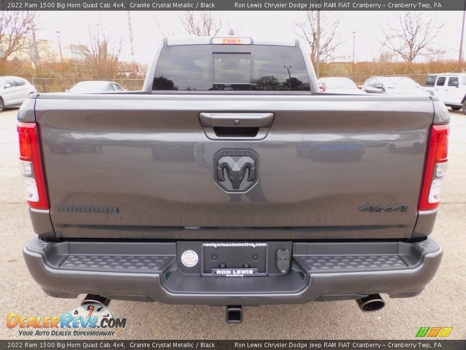 2022 Ram 1500 Big Horn Quad Cab 4x4 Granite Crystal Metallic / Black Photo #6