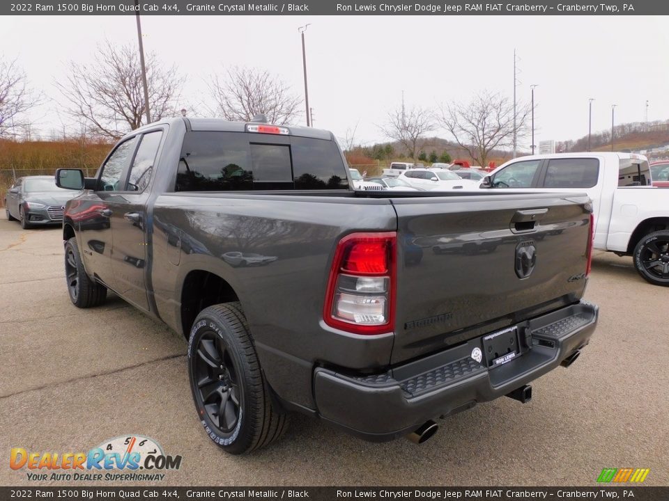 2022 Ram 1500 Big Horn Quad Cab 4x4 Granite Crystal Metallic / Black Photo #8